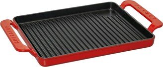 French Rectangular Enameled Cast Iron Grill-AB