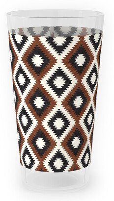 Outdoor Pint Glasses: Aztec Outdoor Pint Glass, Brown