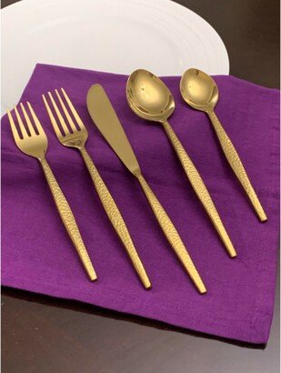 Vibhsa Flatware Gold 5 Piece Place Setting