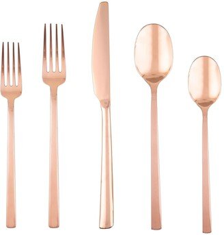 Beacon Copper Mirror 20-Piece Flatware Set, Service for 4