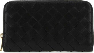 Intrecciato Weave Ziparound Wallet