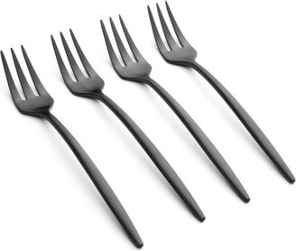 Gaze Black Satin Cocktail Forks Set, 4 Piece