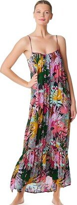 Let's Get Loud Rayon Dress (Multi) Women's Swimwear