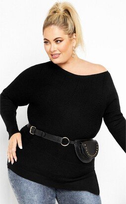 | Women's Plus Size Lean In Sweater - - 20W