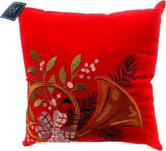 Home Decor Holiday Horn Christmas Pillow - Decorative Pillow