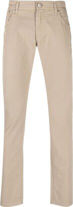 Slim-Fit Straight-Leg Trousers