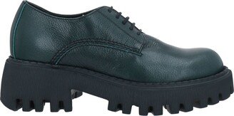 Lace-up Shoes Dark Green-AD