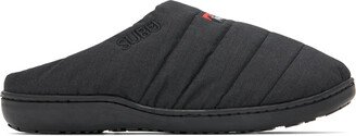 NANGA Black Subu Edition Quilted Slippers