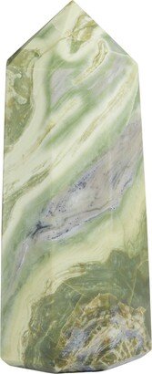 Infinite Stone Tower - Serpentine Crystal Point Polished 521