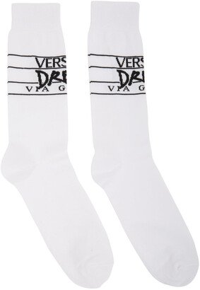 White & Black Dream Logo Socks