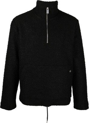 Elevated half-zip sweater