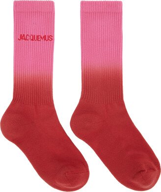 Red & Pink Le Chouchou 'Les Chaussettes Moisson' Socks