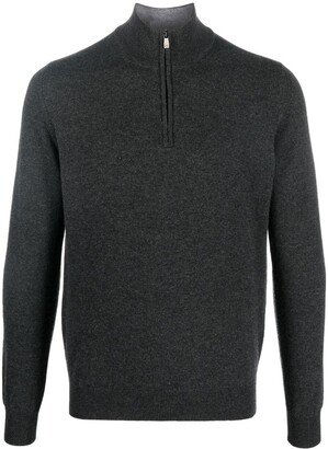 Long-Sleeve Zip-Up Sweater