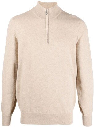 Cashmere Zip-Up Jumper