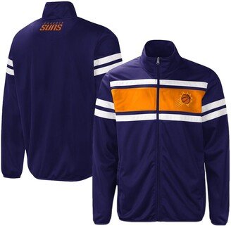 Men's G-iii Sports By Carl Banks Purple Phoenix Suns Power Pitcher Full-Zip Track Jacket