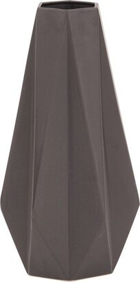 Graphite Geometric Star Vase, Large