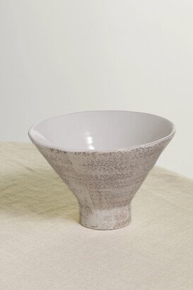 Glazed Ceramic Bowl - Off-white