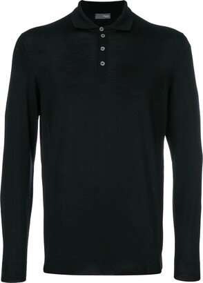 Black Merino Plain Polo Shirt