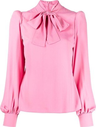 Oleander bow-tie blouse