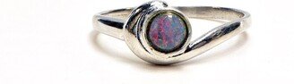 Australian Opal Sterling Silver Ring - Mia