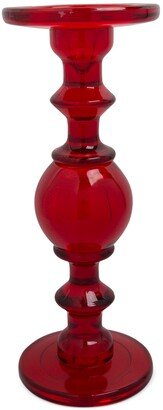 11 Red Glass Candle Holder