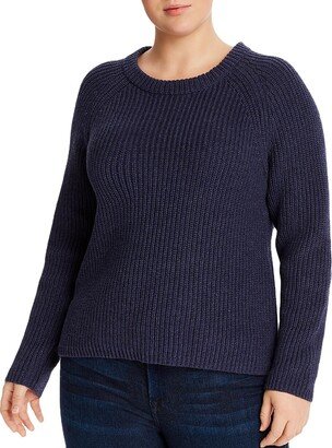 Jane Womens Cotton Shaker Knit Sweater