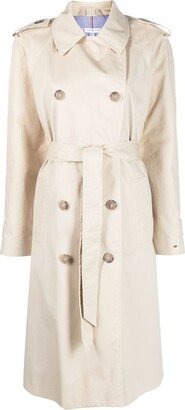 Double-Breasted Trench Coat-AU