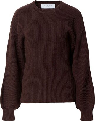 Yara crew-neck ribbed-knit jumper