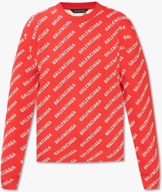 All-Over Logo Crewneck Sweater