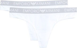 Bi-pack Thong Iconic Cotton Thong White