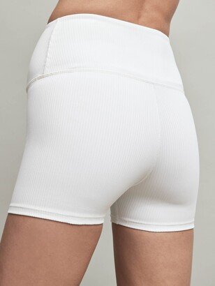 Ribbed Shortie - White