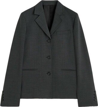 Petite Crepe Suit Jacket-AB