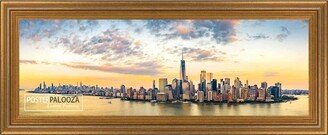 PosterPalooza 18x6 Traditional Gold Complete Wood Picture Frame with UV Acrylic, Foam Board Backing, & Hardware-AA
