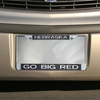 Stockdale Black Nebraska Huskers Glitter License Plate Frame