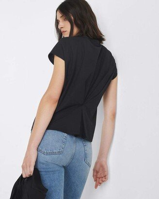 The Slub Pleated Tee Organic Pima Cotton T-Shirt