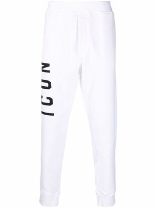 Logo-Print Tapered Track Pants-AA