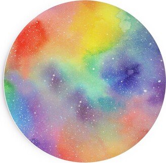 Salad Plates: Watercolor Rainbow - Multi Salad Plate, Multicolor