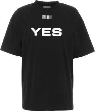 VTMNTS YES NO Printed Crewneck T-Shirt