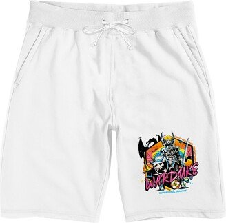 Dungeons & Dragons Quest for the Heartstone Men's White Sleep Pajama Shorts-XL