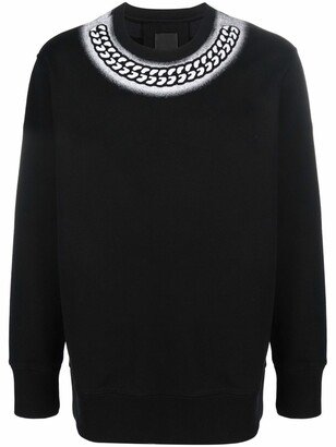 x Chito embossed chain print sweatshirt