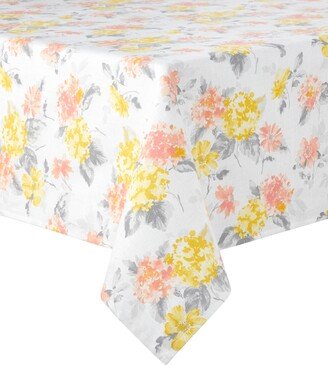 Amber Floral Tablecloth, 60 x 102 - Yellow, Coral