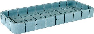 Block Design Tile Oblong Tray
