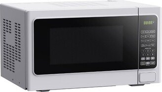 Black+Decker 1000 Watt 1.1 Cubic Feet Countertop Table Kitchen Home Dorm Compact Microwave Oven, White