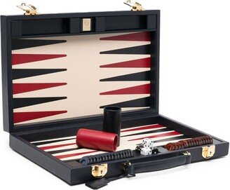 Pebbled Leather Backgammon Set (15'')