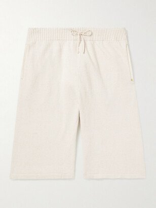 11.11/eleven eleven Wide-Leg Cotton-Jersey Drawstring Shorts