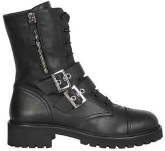 Urban Biker Buckle Detailed Boots