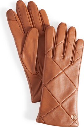 Women's Quilted Leather Gloves