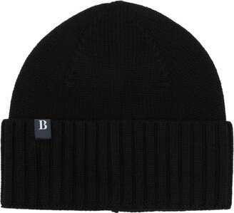 Boggi Milano Logo-Patch Knitted Beanie