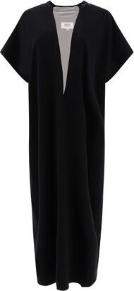 V-Neck Sheer-Panelled Dress