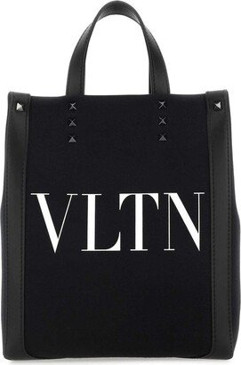 Garavani Rockstud Logo Printed Tote Bag-AA